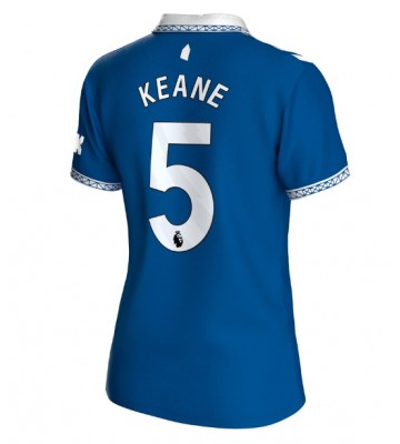 Everton Michael Keane #5 Hemmatröja Kvinnor 2023-24 Kortärmad